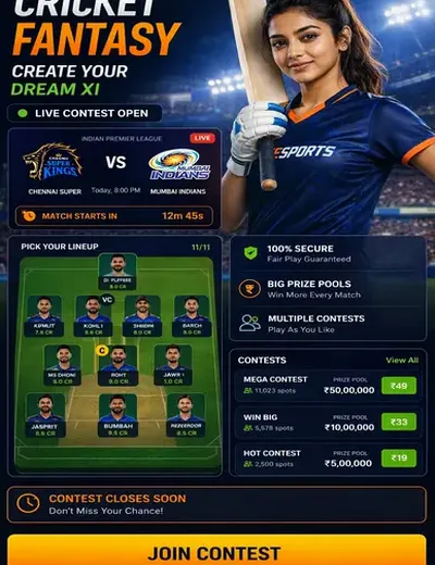UPSATTA786 (up satta 786) fantasy cricket & matchday visual 3